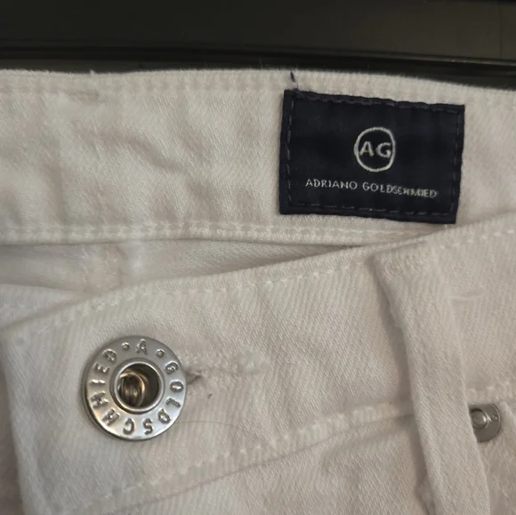 Adriano Goldschmied jeans white size 25 R. THE Stevie ankle. Slim straight - Picture 2 of 7